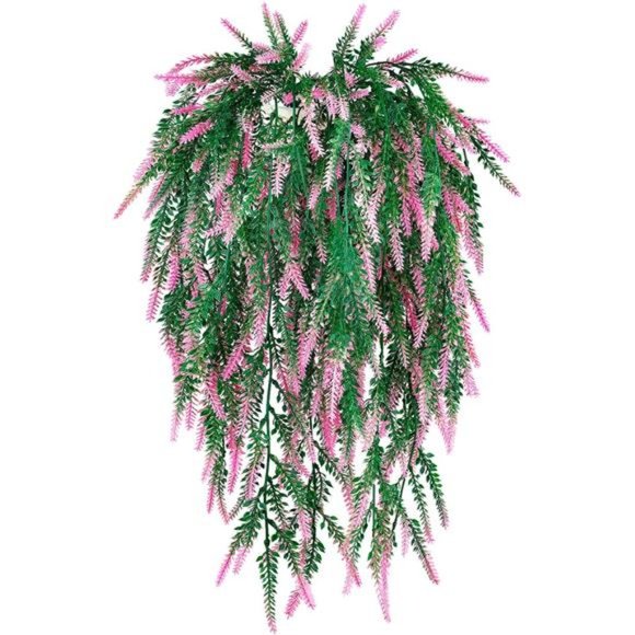 6Pcs (Each 30.7'')Artificial Lavender Bouquet Fake Hanging Vines Plants for Door - Picture 1 of 7